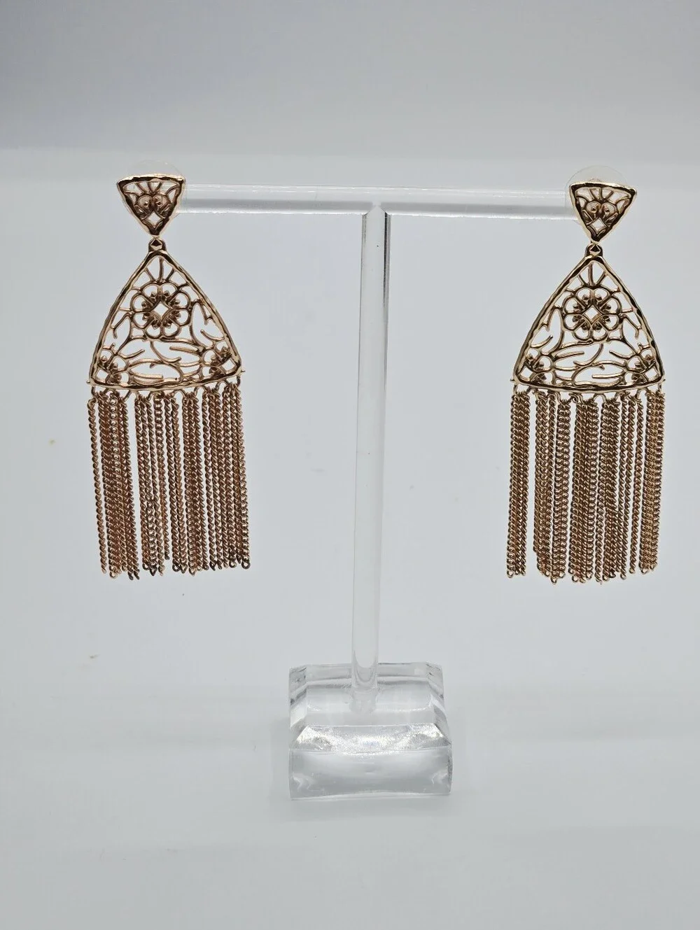 KENDRA SCOTT Ana Statement Earrings Rose Gold Plated